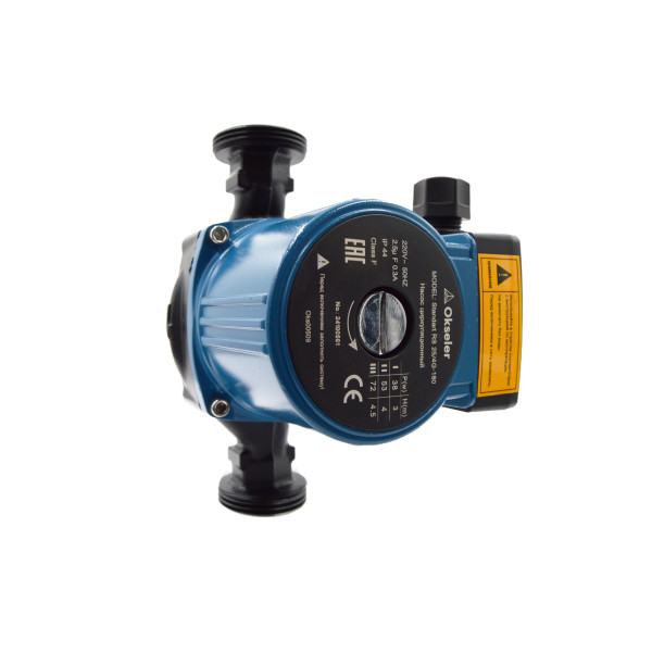 Насос циркуляционный Okseler Standart RS 25/4G-180 с гайками (Oks00509) Насос циркуляционный Okseler Standart RS 25/4G-180 с гайками (Oks00509)