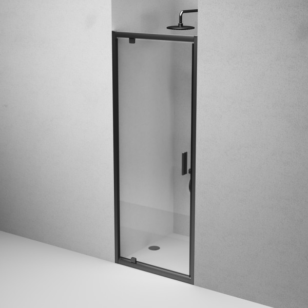 Душевая дверь AM.PM Gem 80x195 стекло прозрачное, профиль черный матовый (W90G-80-1P-BT)