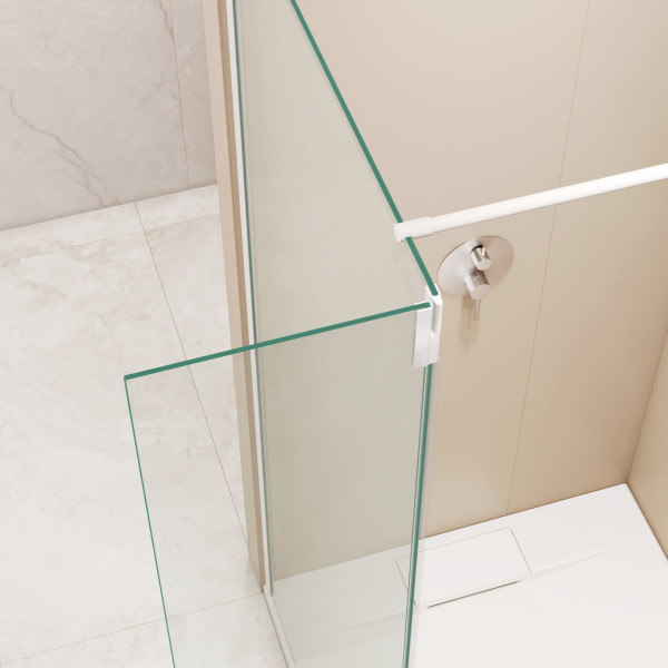 Душевая перегородка RGW WA-050W (WA-002W + Z-070W) 900 стекло прозрачное, профиль Белый (351005093-15)