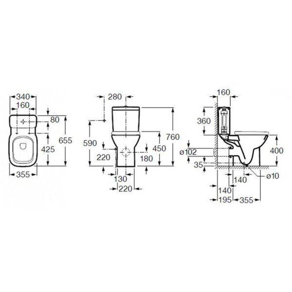Бачок для унитаза Roca Debba (34199100Y) Бачок для унитаза Roca Debba (34199100Y)