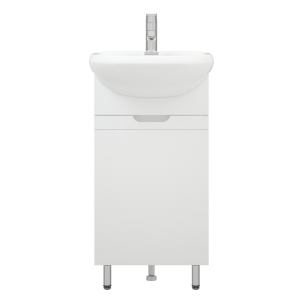 Тумба напольная Melodia Омега 45 (Уют 45) 1 дверь белая (MFR80000WT) Тумба напольная Melodia Омега 45 (Уют 45) 1 дверь белая (MFR80000WT)