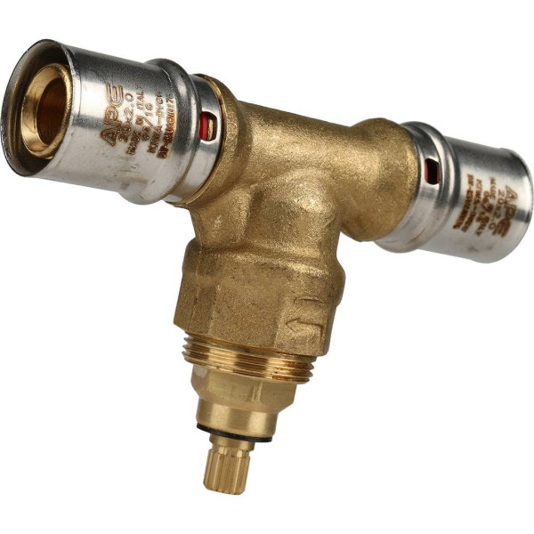 Кран 20x20 вентильный Stout (пресс, с хромированной ручкой) (SFP-0014-002020)