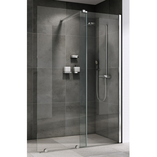 Душевая стенка Abber Komfort 120x200 стекло прозрачное, профиль хром (AG09120) Душевая стенка Abber Komfort 120x200 стекло прозрачное, профиль хром (AG09120)