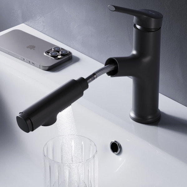 Смеситель для раковины AM.PM X-Joy черный (F85B02922) Смеситель для раковины AM.PM X-Joy черный (F85B02922)