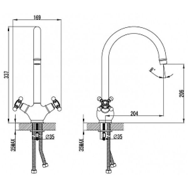 Смеситель для кухни Iddis Sam (SAMSB00i05)