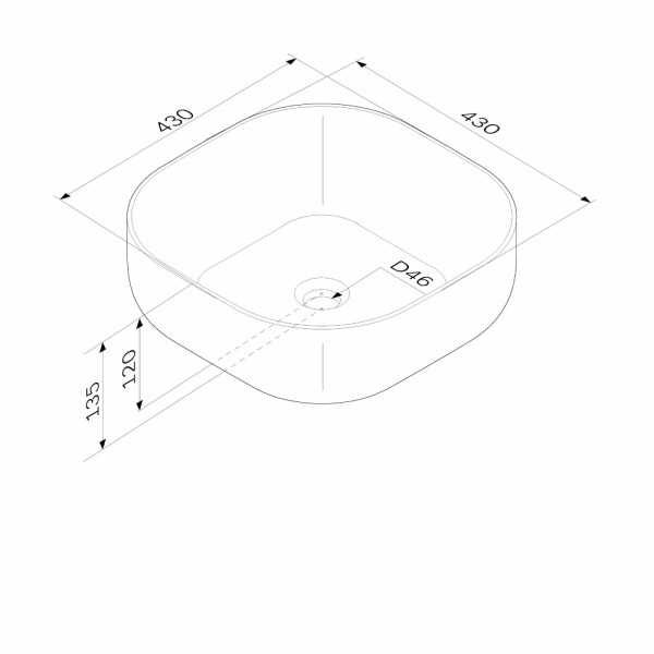 Раковина накладная AM.PM Func 43x43 белый глянец (M8FWCC30430WG) Раковина накладная AM.PM Func 43x43 белый глянец (M8FWCC30430WG)