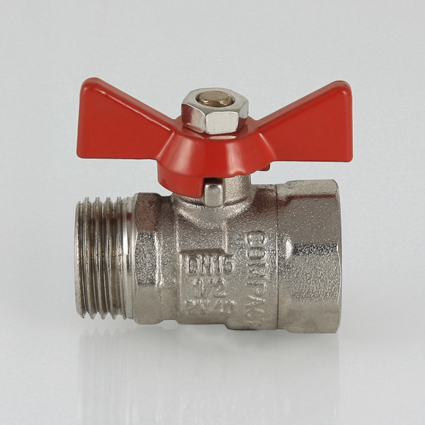 Кран 1/2" ВН шаровый Valtec Compact (красная бабочка) VT.093.N.04 Кран 1/2" ВН шаровый Valtec Compact (красная бабочка) VT.093.N.04