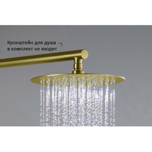 Верхний душ Aquatek 250 мм шлифованное золото (AQ2073BG)