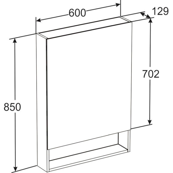 Шкаф зеркальный Roca Gap 60x12,9x85 Тиковое дерево (ZRU9302844) Шкаф зеркальный Roca Gap 60x12,9x85 Тиковое дерево (ZRU9302844)