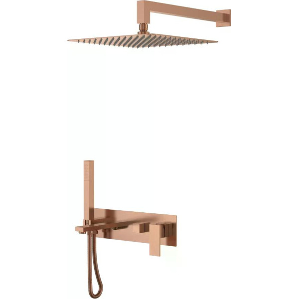 Душевая система Boheme Qubic CB (брашированная медь) (474-CB)