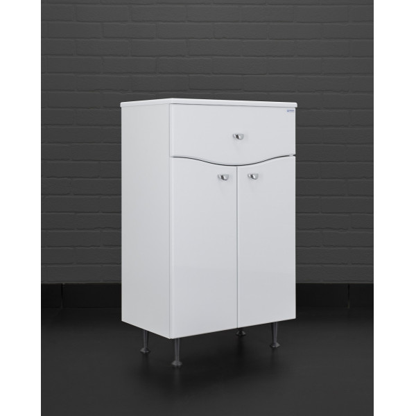 Комод 60 Волна с верхним ящиком В1 Айсберг Домино (DA1004K)