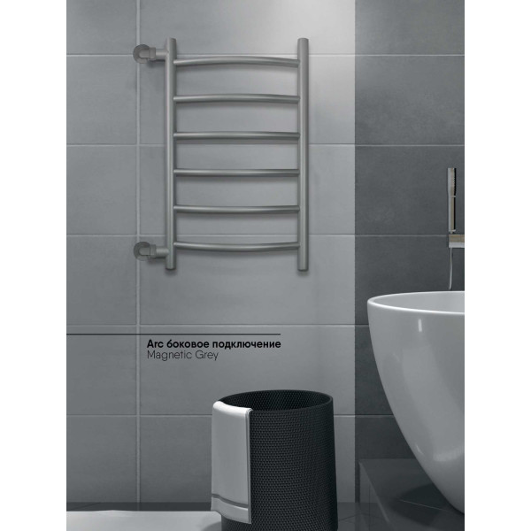 Полотенцесушитель водяной Indigo Arc 477x700 1" без полочки (LASW70-40MG-б/п-60)