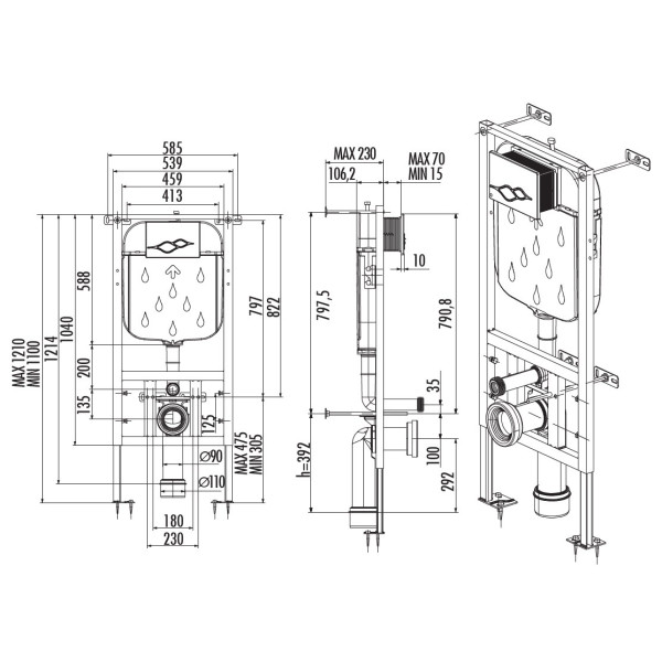 Инсталляция для унитаза Creavit (FGR6003.00) Инсталляция для унитаза Creavit (FGR6003.00)