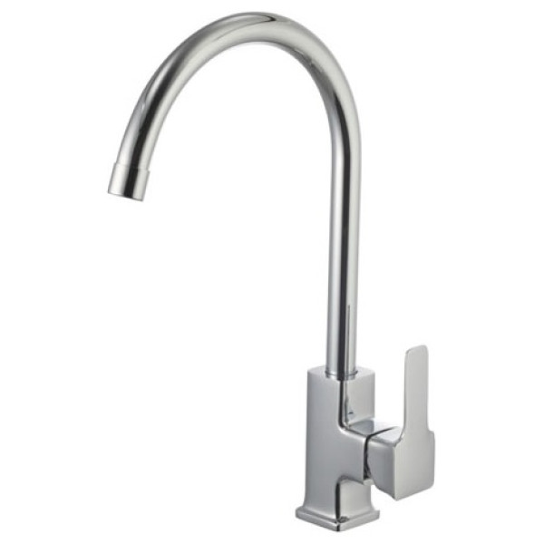 Смеситель для кухни Lemark Basic с высоким поворотным изливом (LM3605C)