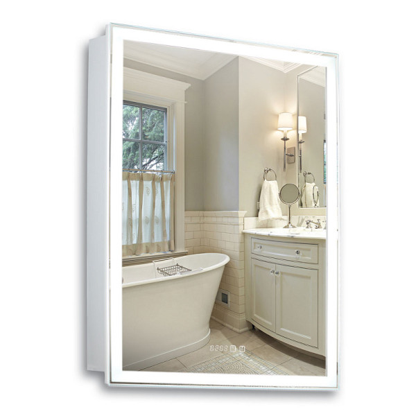 Зеркало-шкаф Azario Киото 60 правый, сенсор, часы, тепл/холод свет (LED-00002358)