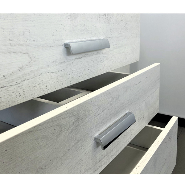 Тумба напольная Comforty Никосия 800x860x450 белый глянцевый с раковиной (00-00001510)