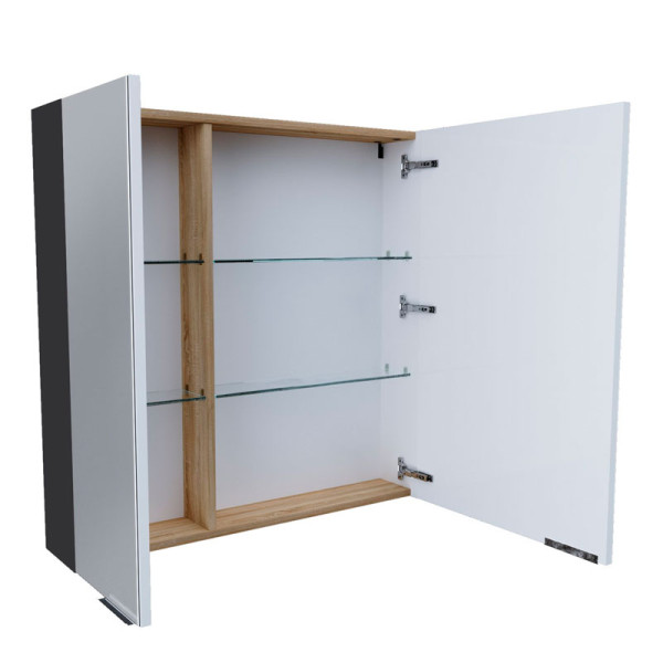 Шкафчик зеркальный 1Marka Gaula 800*150*800 Черный (У92543) Шкафчик зеркальный 1Marka Gaula 800*150*800 Черный (У92543)