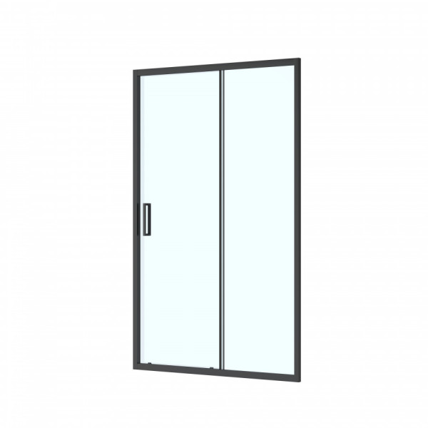 Душевая дверь Roca Leon 120x195 стекло прозрачное, профиль черный (Z.RU93.0.767.2)