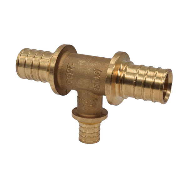 Тройник переходной Stout PE-Xa 25*16*25 (латунь) (SFA-0014-251625)