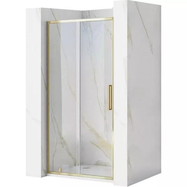 Душевая дверь Rea Rapid 110x195 стекло прозрачное, профиль золото (REA-K5613) Душевая дверь Rea Rapid 110x195 стекло прозрачное, профиль золото (REA-K5613)