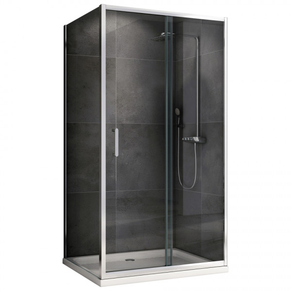 Душевой уголок Abber Schwarzer Diamant 60x60x190 стекло прозрачное, профиль хром (AG301505-S605) Душевой уголок Abber Schwarzer Diamant 60x60x190 стекло прозрачное, профиль хром (AG301505-S605)