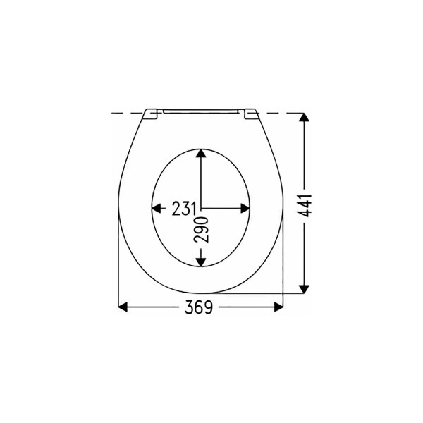 Сиденье для унитаза Haro Bermuda белое (526304)