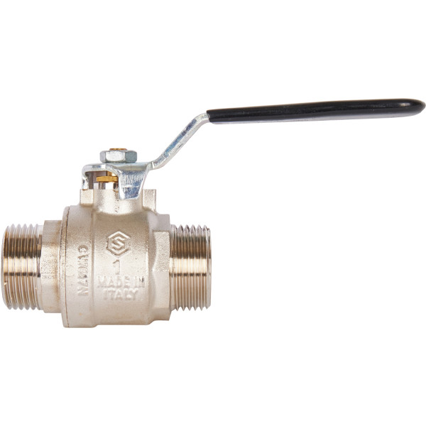 Кран 1" НН шаровый Stout ГОСТ (чёрная ручка, полнопроходной) SVB-0005-200025 Кран 1" НН шаровый Stout ГОСТ (чёрная ручка, полнопроходной) SVB-0005-200025