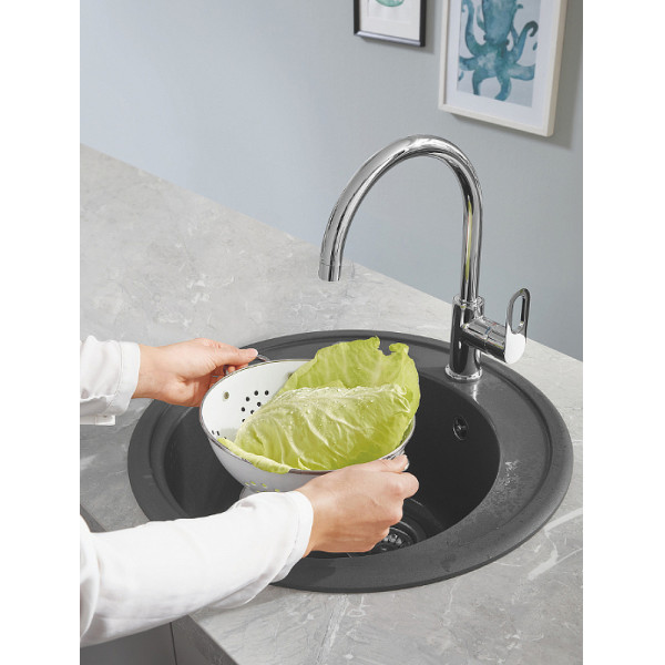 Смеситель для кухни Grohe BauLoop хром (31368001) Смеситель для кухни Grohe BauLoop хром (31368001)