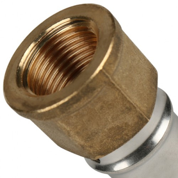 Соединение прямое 20*1/2"В Stout (пресс, латунь) SFP-0002-001220 Соединение прямое 20*1/2"В Stout (пресс, латунь) SFP-0002-001220