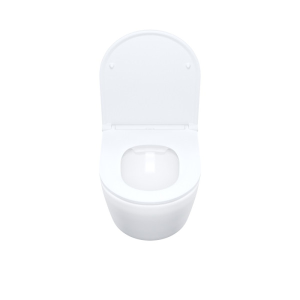 Унитаз подвесной Iddis Blanco безободковый с сиденьем soft-close белый (BLARNSEi25)