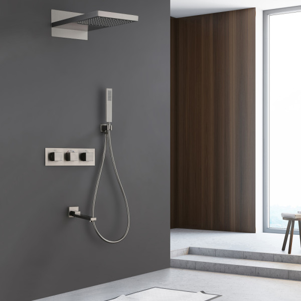 Душевая система Abber Daheim с изливом хром (AF8253SP)