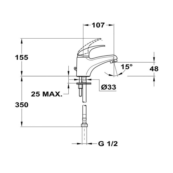 Смеситель для раковины Mofem Junior 100 (150-0021-02)