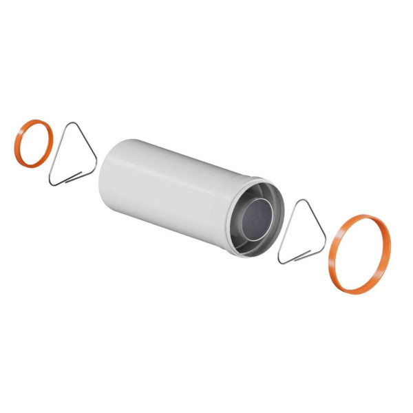 Удлинитель дымохода Okseler D60/100 коаксиальный L=250 (oks00151) Удлинитель дымохода Okseler D60/100 коаксиальный L=250 (oks00151)