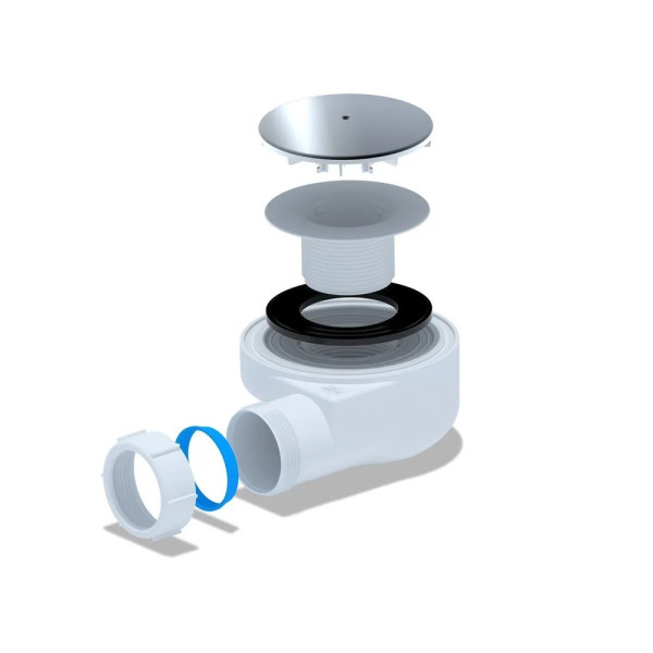 Сифон для душевого поддона АНИ 1 1/2"*60 (h=55 мм.) хром АНИ пласт (E550C) Сифон для душевого поддона АНИ 1 1/2"*60 (h=55 мм.) хром АНИ пласт (E550C)