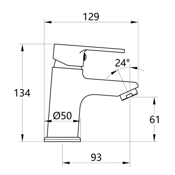 Смеситель для раковины Melodia della vita Aria хром (MDV35720)