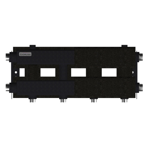 Коллектор модульный Gidruss MK-100-2.EPP (до 100 кВт, 2 магистрали G 1 1/4", 2 контура G 1", EPP-термоизоляция, 4D-кронштейны K.UMS, универсальное под Коллектор модульный Gidruss MK-100-2.EPP (до 100 кВт, 2 магистрали G 1 1/4", 2 контура G 1", EPP-термоизоляция, 4D-кронштейны K.UMS, универсальное под
