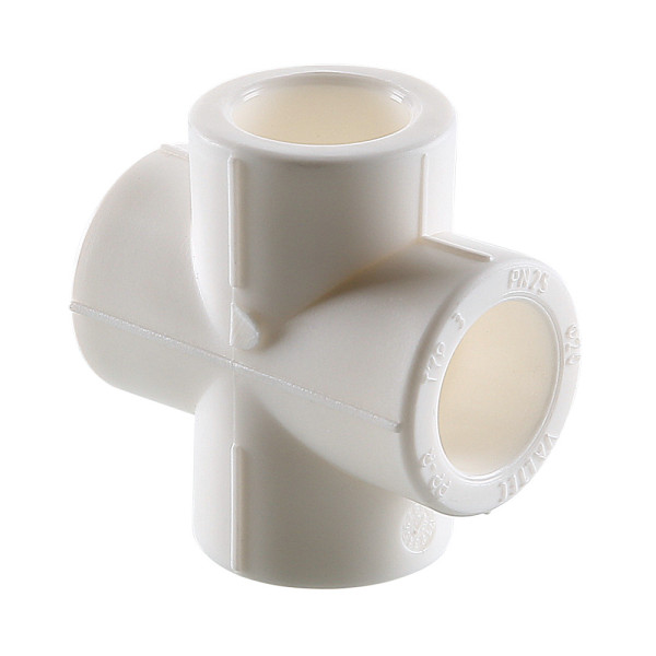 Крестовина PP-R 50 мм VALTEC (белая) VTp.741.0.050 Крестовина PP-R 50 мм VALTEC (белая) VTp.741.0.050