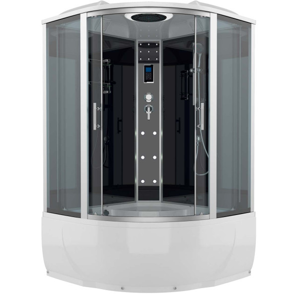 Душевая кабина Erlit 120х120 стекло тонированное, профиль хром (ER 4320T-C2) Душевая кабина Erlit 120х120 стекло тонированное, профиль хром (ER 4320T-C2)