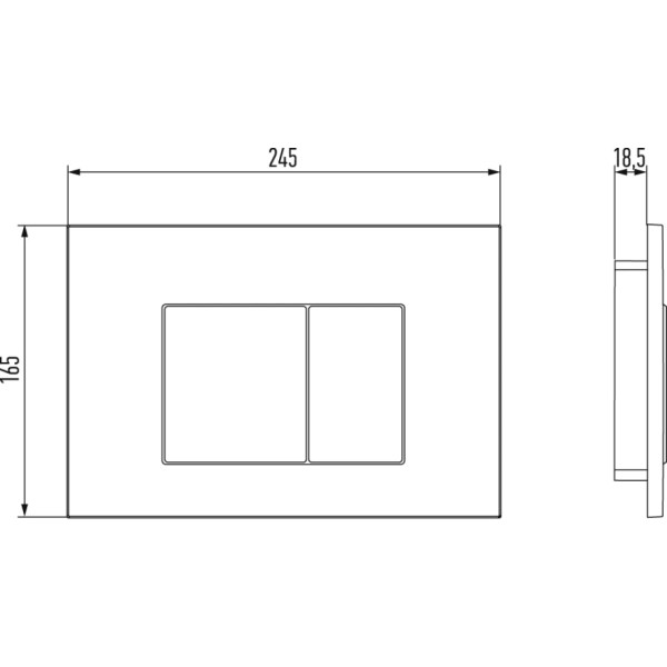 Клавиша смывная Jacob Delafon Out of col хром (E38065-CP) Клавиша смывная Jacob Delafon Out of col хром (E38065-CP)