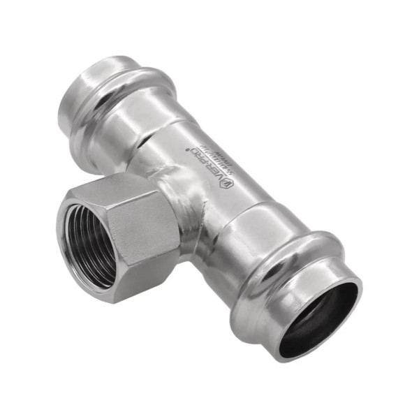 Тройник переходной 35*1 1/4"В*35 Vieir VER-PRO (нерж.сталь, пресс) (VPTF35635) Тройник переходной 35*1 1/4"В*35 Vieir VER-PRO (нерж.сталь, пресс) (VPTF35635)