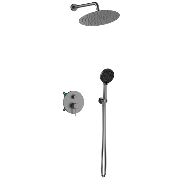 Душевая система Lemark Beluga встраиваемый графит (LMF-8055B-GM)