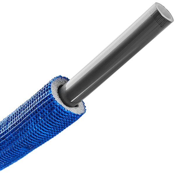 Труба п/э Stout PE-Xa/EVOH 16x2,2 мм (серая, в теплоизоляции (синяя), бухта 100 м) (SPI-0004-001622)