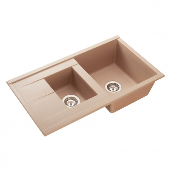 Мойка для кухни врезная Aquaton Делия 87 510x870x218 латте (1.A716.2.32D.E26.0) Мойка для кухни врезная Aquaton Делия 87 510x870x218 латте (1.A716.2.32D.E26.0)