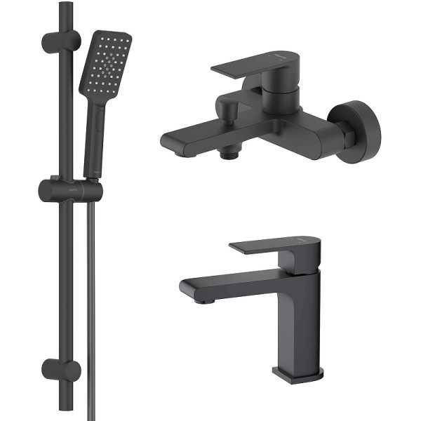 Комплект смесителей Aquatek Лира Set 3 в 1 AQ1410MB+AQ1440MB+AQ2018MB (AQ1430MB) Комплект смесителей Aquatek Лира Set 3 в 1 AQ1410MB+AQ1440MB+AQ2018MB (AQ1430MB)