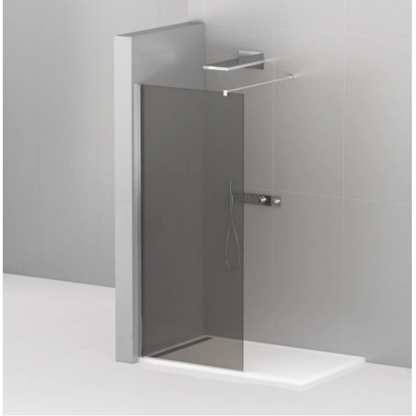 Душевая перегородка Cezares Liberta 25x195 стекло серый, профиль хром (LIBERTA-L-1-25-GR-Cr) Душевая перегородка Cezares Liberta 25x195 стекло серый, профиль хром (LIBERTA-L-1-25-GR-Cr)