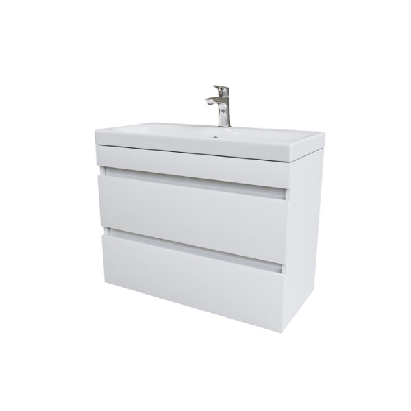 Тумба с умывальником подвесная Iddis Zodiac с ящиками 80x37,3 белая (ZOD8CB0i95K)