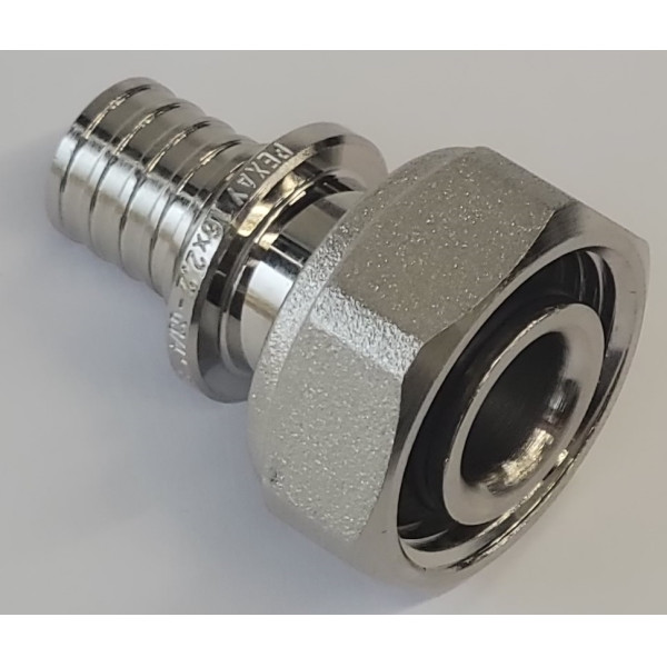 Соединение прямое Rehau Rautitan 16х3/4"(18) евроконус (никель) (11096091001)