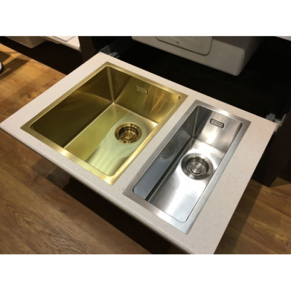 Мойка для кухни врезная Omoikiri Taki 38-U/IF-LG 380х440 cветлое золото (4973092)