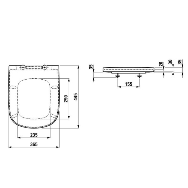 Сиденье для унитаза Laufen Palomba (8.9180.2.000.000.1)