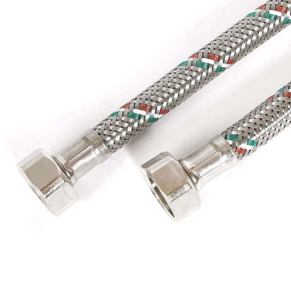 Подводка гибкая Uni-Fitt 2000 мм 1/2" ВВ DN 8 оплётка из нерж. стали (500S2020) Подводка гибкая Uni-Fitt 2000 мм 1/2" ВВ DN 8 оплётка из нерж. стали (500S2020)